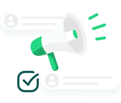 Display of a megaphone