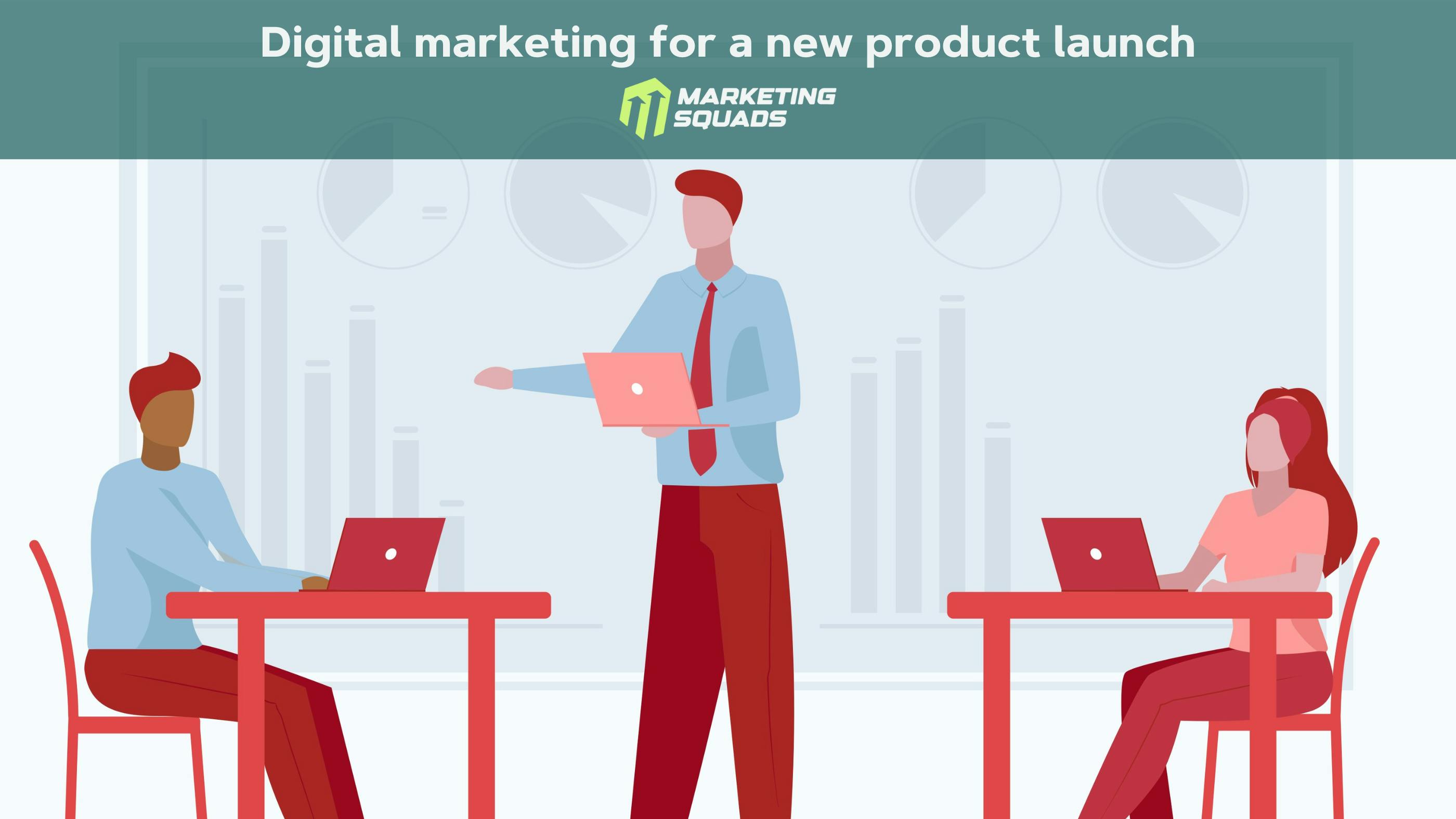 Animated picture showing an office and 3 people working